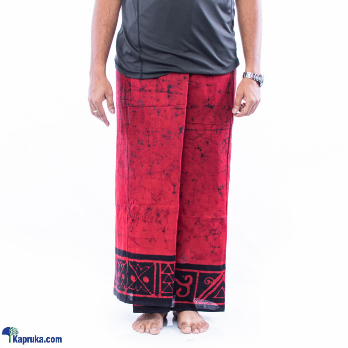 Hand Craft Batik Sarong Black Border Online at Kapruka | Product# clothing05480