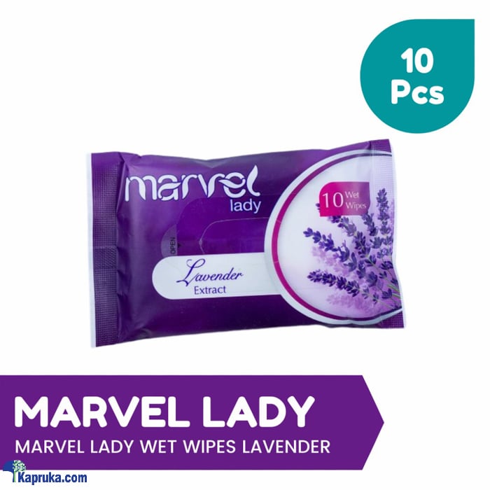 MARVEL LADY WET WIPES LAVENDER - 10PCS PACK Online at Kapruka | Product# pharmacy00377