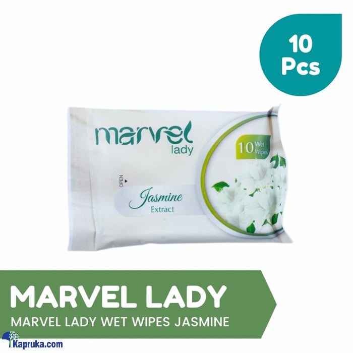 MARVEL LADY WET WIPES JASMINE - 10PCS PACK Online at Kapruka | Product# pharmacy00376