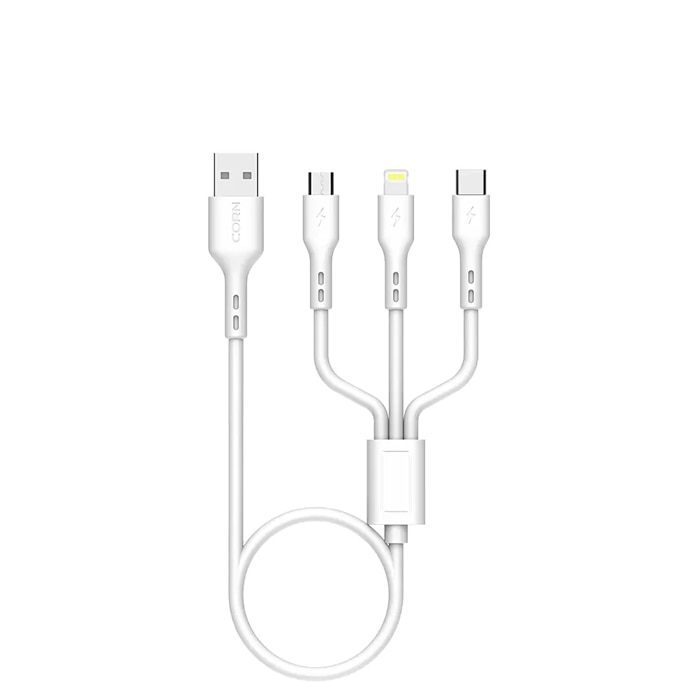 CORN 3A 3 IN 1 TPE USB MULTI DATA CABLE (CONDC- X3014) Online at Kapruka | Product# elec00A3804