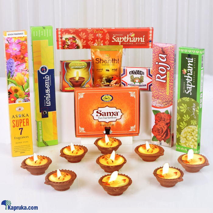 Deepawali Special Incense And Sambrani Gift Pack Online at Kapruka | Product# seasonal00172