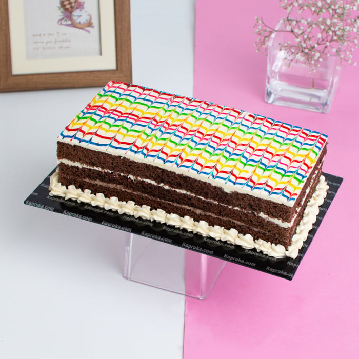 Rainbow Delight Loaf Cake Online at Kapruka | Product# cake00KA001365