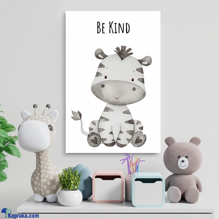 Be Kind' Zebra Baby Nursery Wooden Wall Art Décor (8x12 Inch) Art Prints For Kids Room Online at Kapruka | Product# babypack00743
