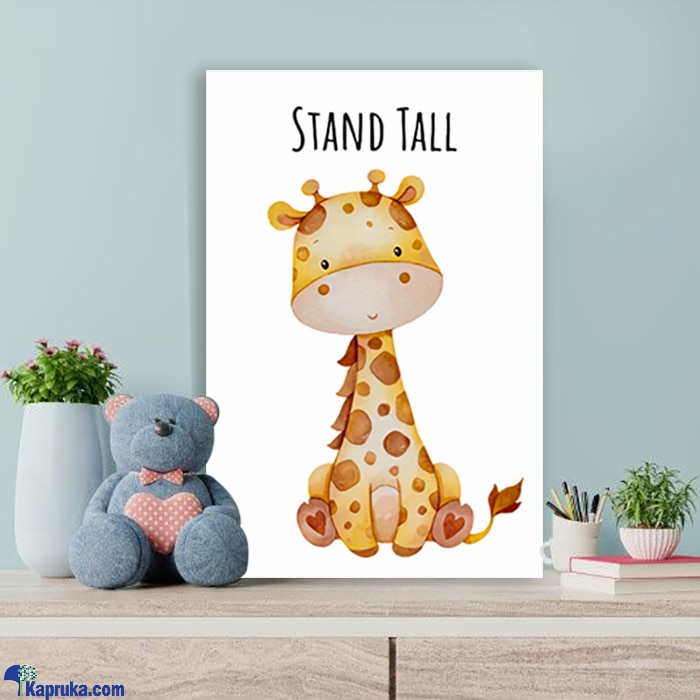 Stand Tall' Giraffe Baby Nursery Wooden Wall Art Décor (8x12 Inch) Art Prints For Kids Room Online at Kapruka | Product# babypack00747