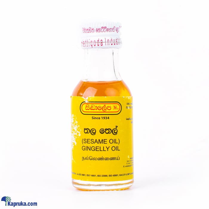 තල තෙල් - gingelly oil 30ml (herbal/ ayurvedic oil) Online at Kapruka | Product# ayurvedic00151