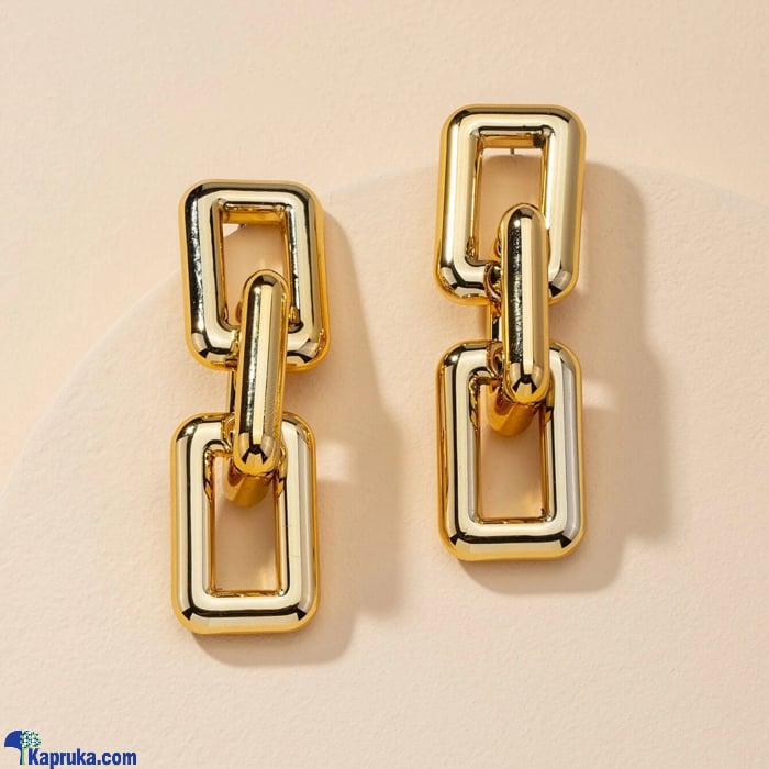 Chunky Link Earrings - Simple Droop Earrings For Girls Online at Kapruka | Product# fashion002821
