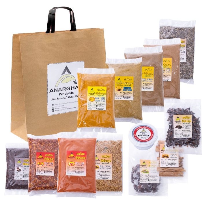 ANARGHAA Home Made Spices Gift Pack (the Secret Of Hela Rasa ) Online at Kapruka | Product# grocery002616
