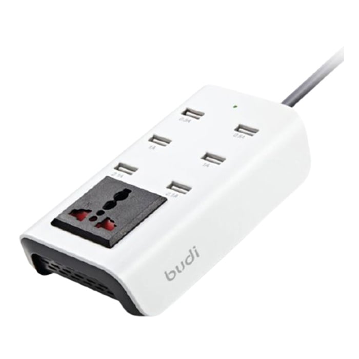 Budi Power Socket 24W 6 USB Extension Power Cord Online at Kapruka | Product# elec00A4323
