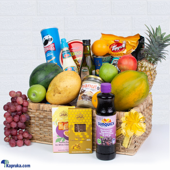 Cheers For Season Fruit And Goodies Hamper Online at Kapruka | Product# fruits00189