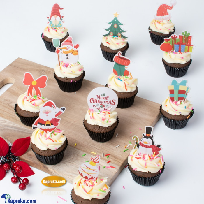 Magical Christmas Cupcakes - 12 Pieces Online at Kapruka | Product# cake00KA001391