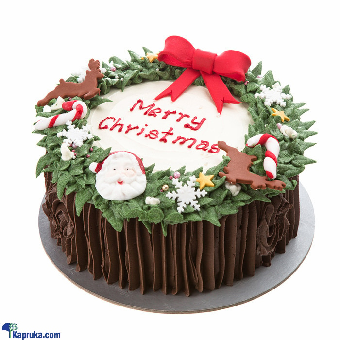 Sponge Christmas Themed Marble Cake (750g) Online at Kapruka | Product# cakeSP00123