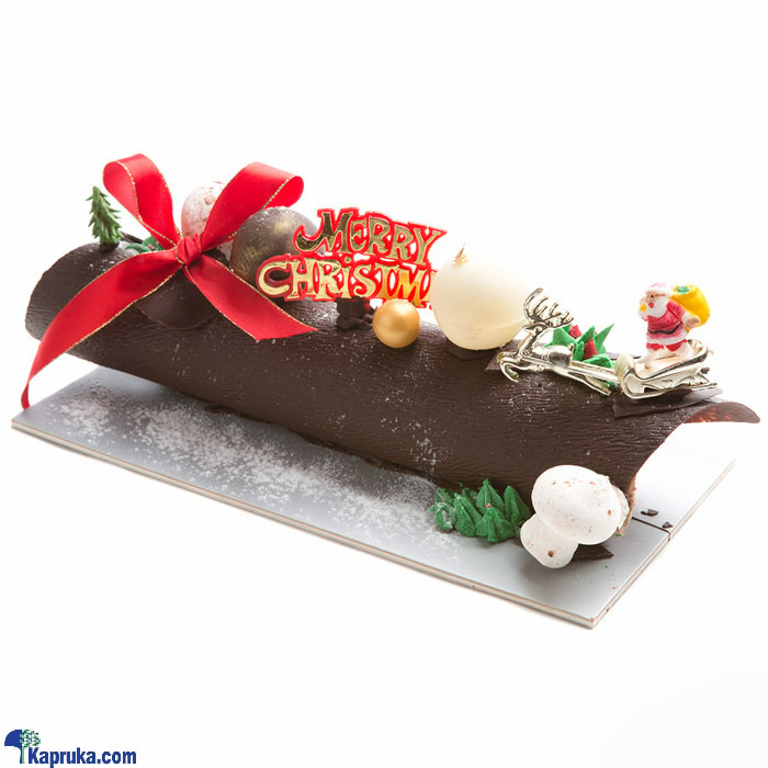 Sponge Chocolate Yule Log Online at Kapruka | Product# cakeSP00121