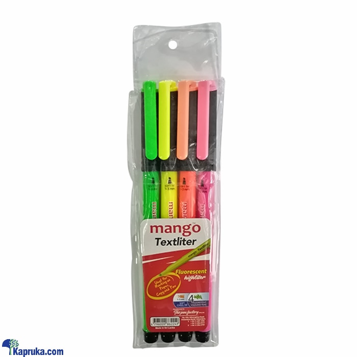 Mango Textliter - 04 Colours Pack - BPFG2637 Online at Kapruka | Product# childrenP0865