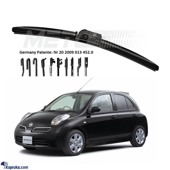 NISSAN- MARCH, Original METO Soft Front Wiper Blade Pair (2pcs) - MFC- NIS- 3 Online at Kapruka | Product# automobile00346