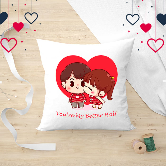 You're My Better Half 'huggable Pillow- Gift For Her - Gift For Love Online at Kapruka | Product# softtoy00874