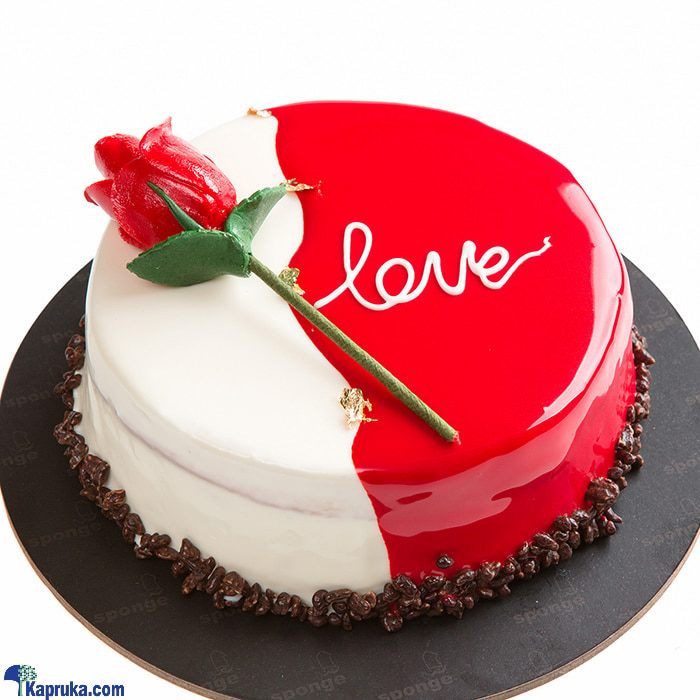 Sponge Valentine's Day Nougat Gateaux (small) Online at Kapruka | Product# cakeSP00136