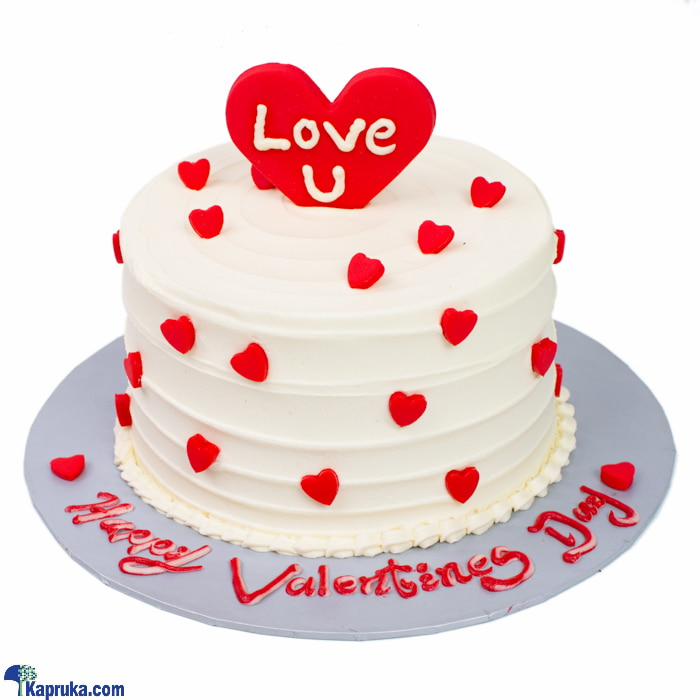 Divine Valentine Upride Heart Deco Cake Online at Kapruka | Product# cakeDIV00266