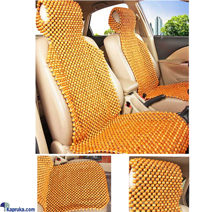 Natural Looking Wooden Bead Seat Cushion 1pc - CM- IA- 011 Online at Kapruka | Product# automobile00424