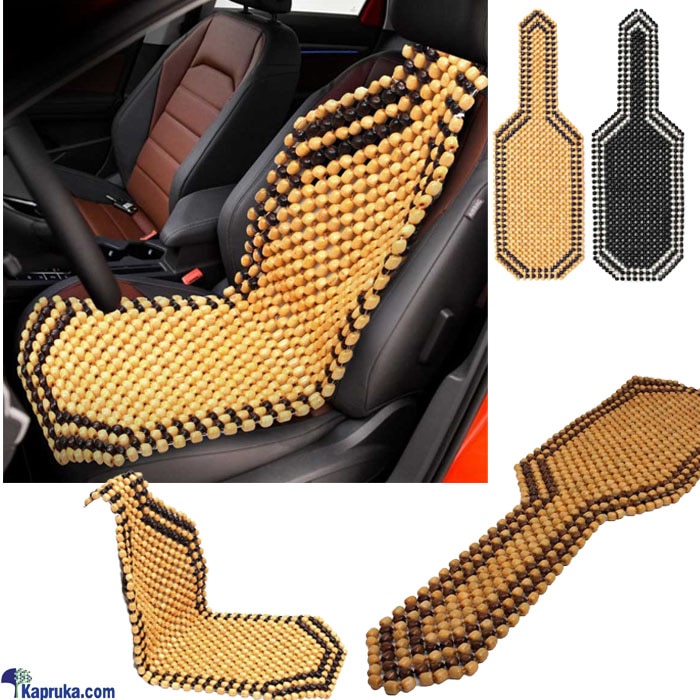 Seat Cushion With Wooden Beads 1pc - 12039 Online at Kapruka | Product# automobile00428