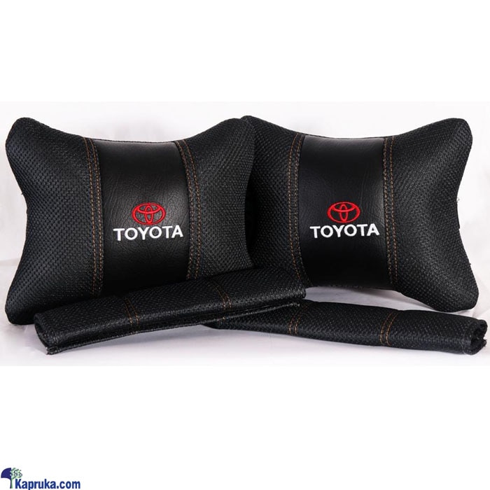 Toyota High Quality Headrest Pillows 2 Pieces With Seat Belt Straps 2 Pieces - Black - CM- IA- 016T Online at Kapruka | Product# automobile00426