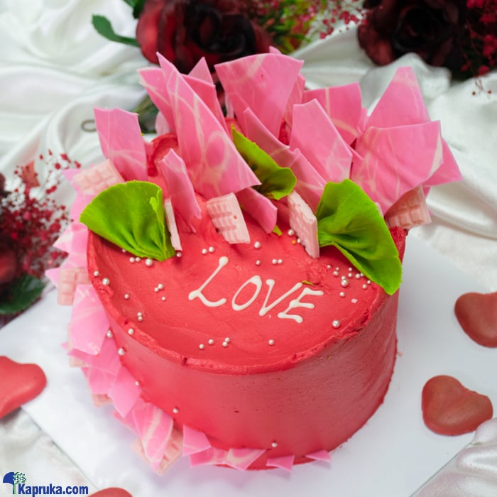 Mahaweli Reach Romantic Red Dream Cake Online at Kapruka | Product# cake0MAH00338