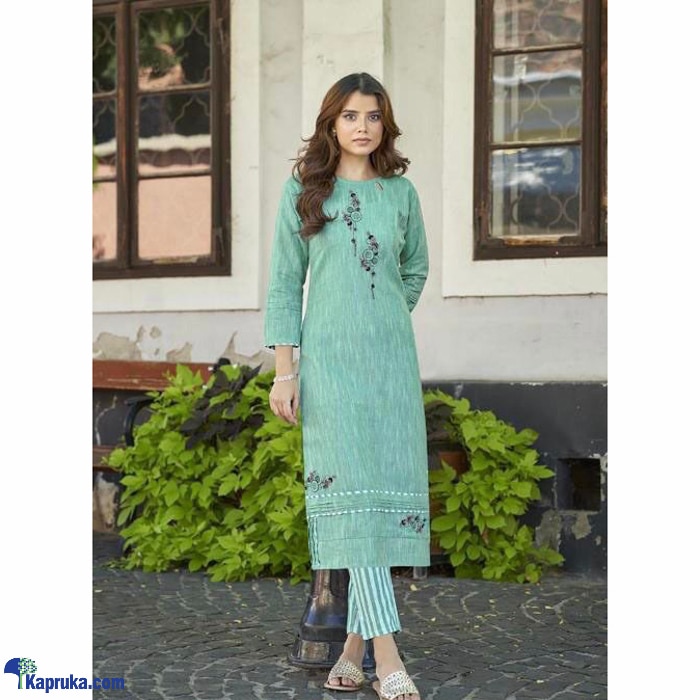 READYMADE Pure Khadi Cotton Straight Cut Kurtas - KURTI TOP ONLY- 002 Online at Kapruka | Product# clothing06192