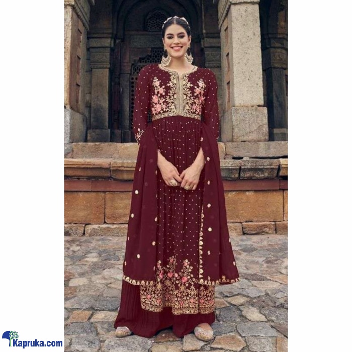 Fully Readymade Blooming Georgette With Heavy Embroidery Frock Style Shalwars- 03 Online at Kapruka | Product# clothing06194