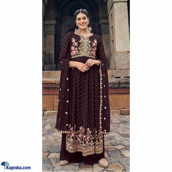 Fully Readymade Blooming Georgette With Heavy Embroidery Frock Style Shalwars- 04 Online at Kapruka | Product# clothing06196