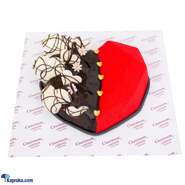 Cinnamon Lakeside Sweet Heart Cake Online at Kapruka | Product# cakeTA00223