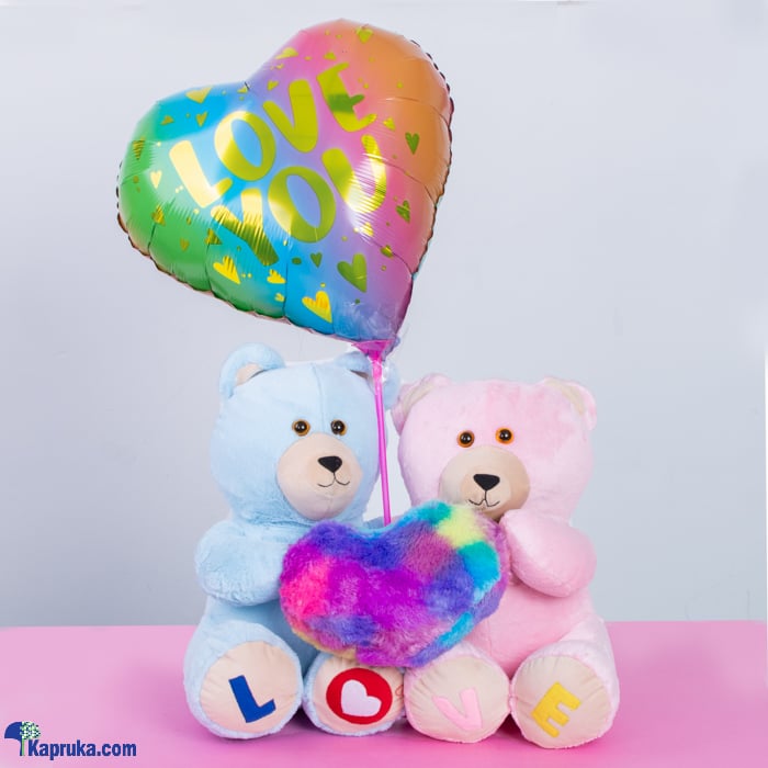 Together We Are Perfect 'love Bear With Fluffy Heart Online at Kapruka | Product# softtoy00881