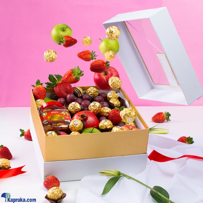 Just For You Fruits With Goodies - Fruit Basket Online at Kapruka | Product# fruits00193