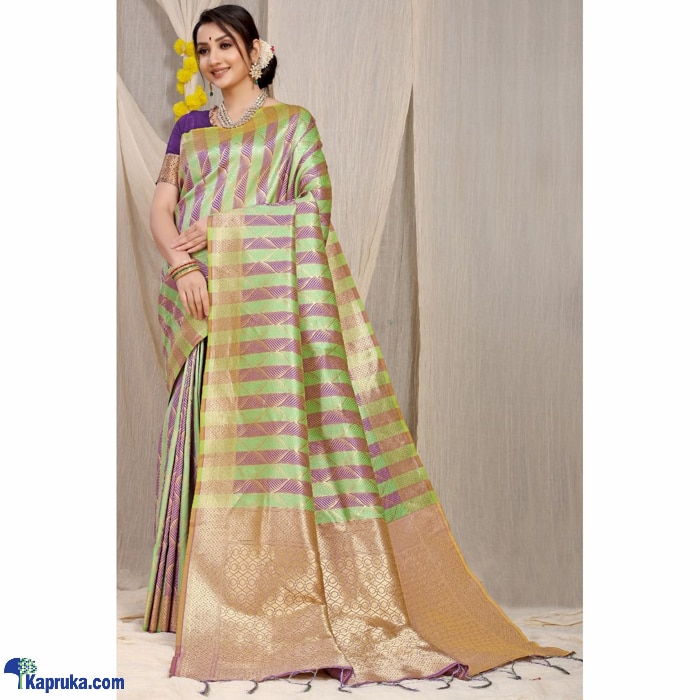 Kanchipuram Pure Silk Handloom Saree- 01 Online at Kapruka | Product# clothing06278