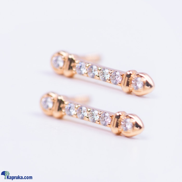 Alankara pink gold diamond earring studs 0.11 karat vvs1/G (aje 6046) Online at Kapruka | Product# alankara00168