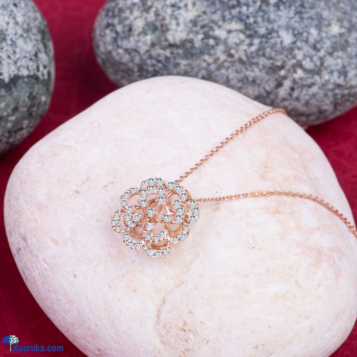 Alankara 18kt rose gold diamond pendant only 0.10 carat vvs1/G (A1597) Online at Kapruka | Product# alankara00183