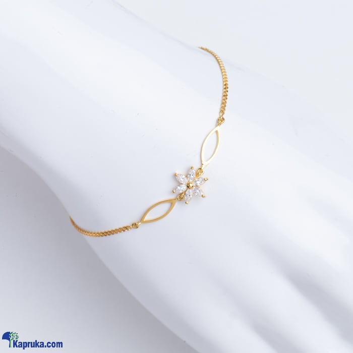 Mallika hemachandra 22kt gold bracelet set with cubic zirconia.(b360/1) Online at Kapruka | Product# jewelleryMH00123