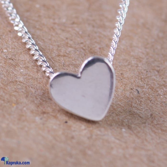 Solid Heart Pendant In 925 Sterling Silver Online at Kapruka | Product# fashion009999