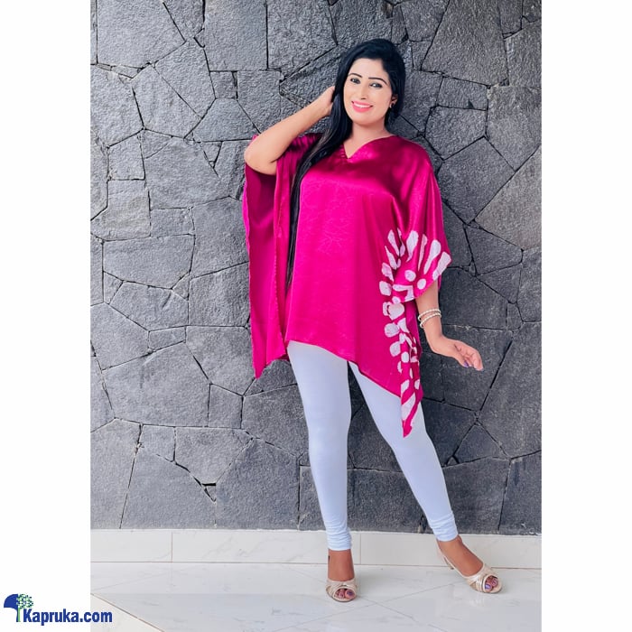 Silk Satin Printed Kaftan- 14 Online at Kapruka | Product# clothing06402