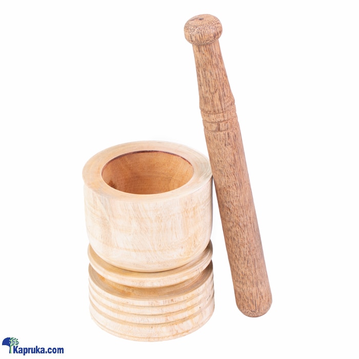 Wooden Mortar And Pestle- Small Online at Kapruka | Product# household00543