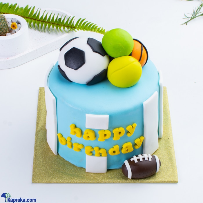 Sporty Fan Birthday Cake Online at Kapruka | Product# cake00KA001443