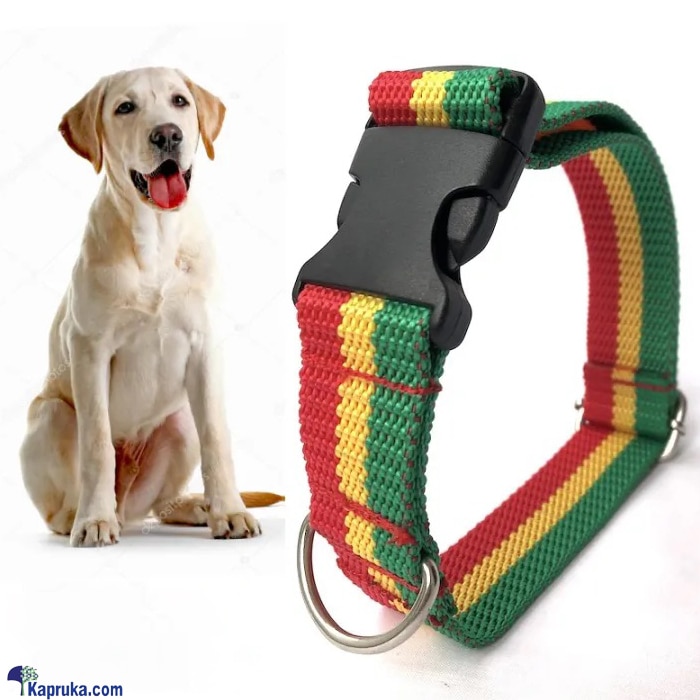 Adjustable Hard Nylon Dog Neck Collar Clip Clasp Bob Marley Style Red Green Yellow Necklace Online at Kapruka | Product# petcare00154