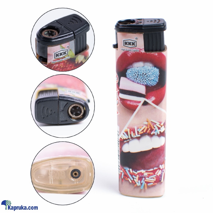 Sweet Lip Printed Jet Frame Lighter ( Cigarette Lighter, Windproof Lighter For Candle, Kitchen, BBQ ) Online at Kapruka | Product# grocery002693
