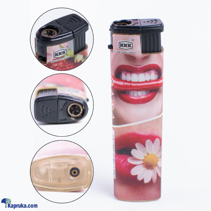Kiss Me My Sexy Lip Printed Jet Frame Lighter ( Cigarette Lighter, Windproof Lighter For Candle, Kitchen, BBQ ) Online at Kapruka | Product# grocery002696