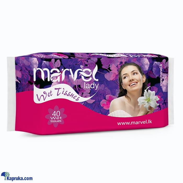 MARVEL LADY WET TISSUES 40pcs PACK Online at Kapruka | Product# pharmacy00513