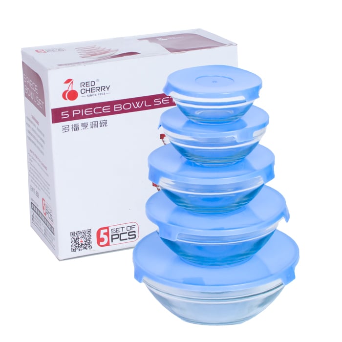 Glass Container Set With Lid Online at Kapruka | Product# household00547