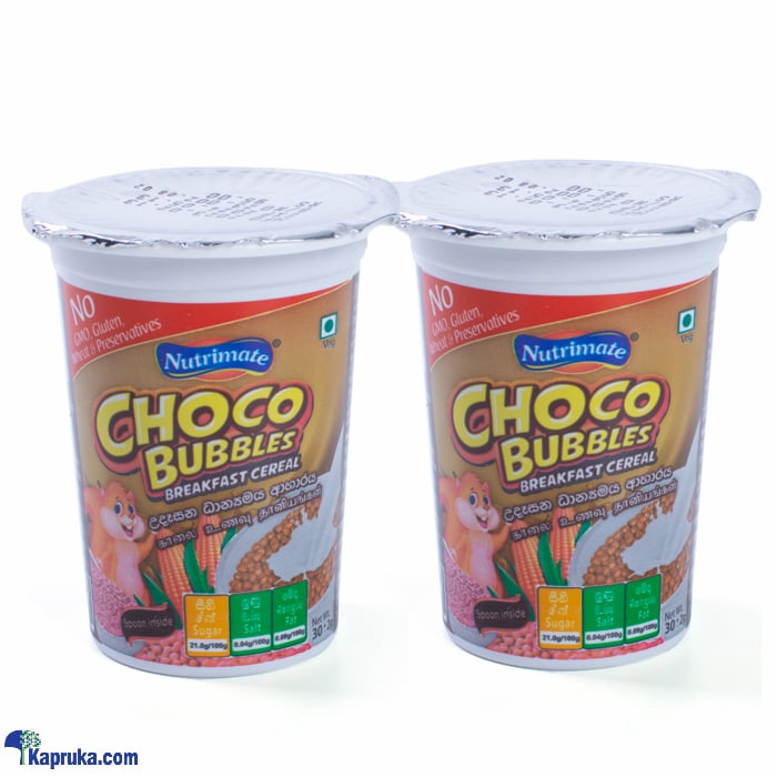 Two Pack Of Nutrimate Choco Bubbles - 30g Online at Kapruka | Product# grocery002711