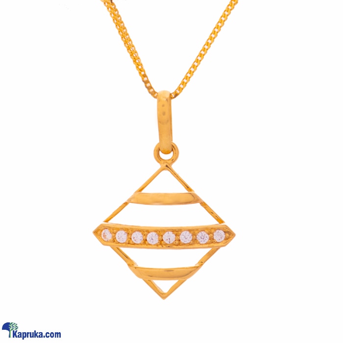 Arthur 22kt Gold Pendent With Zercones Online at Kapruka | Product# jewelleryF0216