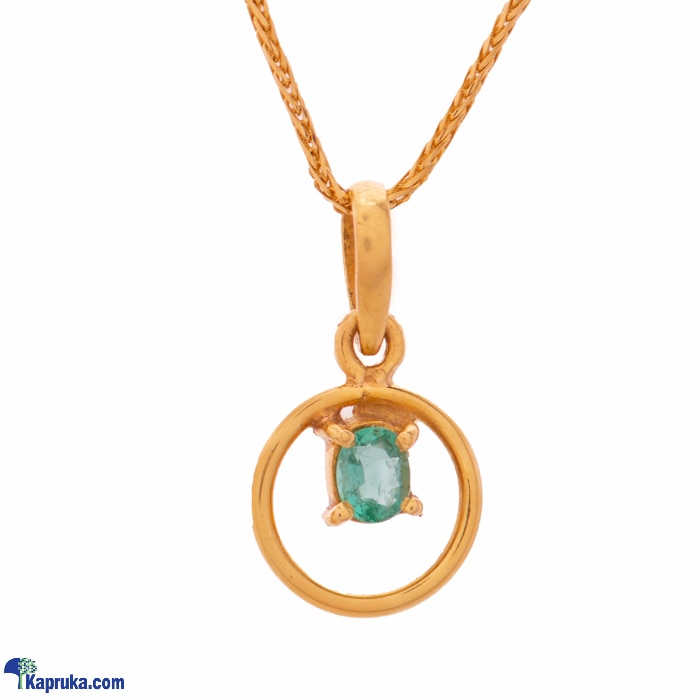 Arthur 22kt Gold Pendent With Emarald Online at Kapruka | Product# jewelleryF0210