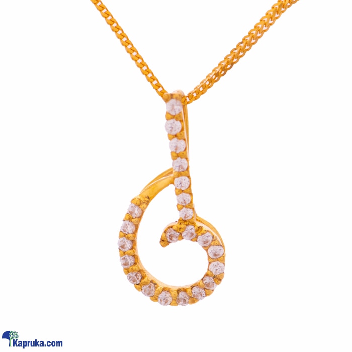 Arthur 22kt Gold Pendent With Zercones Online at Kapruka | Product# jewelleryF0206