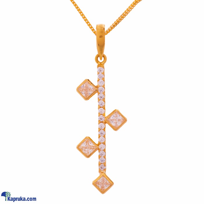 Arthur 22kt Gold Pendent With Zercones Online at Kapruka | Product# jewelleryF0201