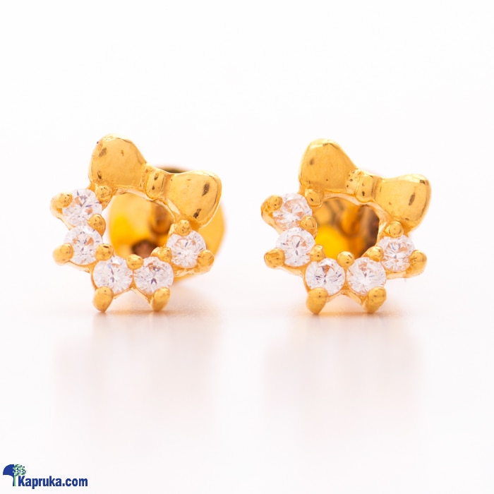 Arthur 22kt Gold Ear Ring With Zercones Online at Kapruka | Product# jewelleryF0241